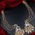 Aarnaa gold-toned kundan chandbali earrings with pearls for women – ethnic festive wear