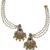 Aarnaa gold-toned kundan chandbali earrings with pearls for women – ethnic festive wear