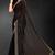 black handwork zarkan embroidery silk blend saree