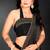 black handwork zarkan embroidery silk blend saree