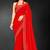 red handwork zarkan embroidery silk blend saree