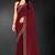 maroon handwork zarkan embroidery silk blend saree