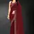 maroon handwork zarkan embroidery silk blend saree