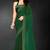 bottle green handwork zarkan embroidery silk blend saree