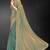 ice blue handwork zarkan embroidery silk blend saree