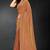 golden handwork zarkan embroidery silk blend saree
