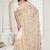 white resham zarkan stone embroidery work net saree