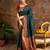 Dark green zari woven silk paithani saree with unstitched blouse – designer & traditional wear