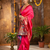Pink zari woven silk paithani saree with unstitched blouse – designer & traditional wear