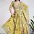 yellow digital print georgette multi sequin work lehenga choli with dupatta