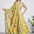 yellow digital print georgette multi sequin work lehenga choli with dupatta