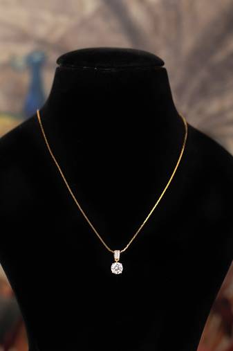 Gold plated   kundan necklace in sterling silver
