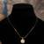 Gold plated   kundan necklace in sterling silver