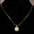 Gold plated   kundan necklace in sterling silver