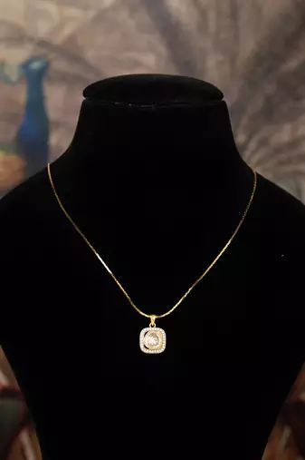 Gold plated   kundan necklace in sterling silver