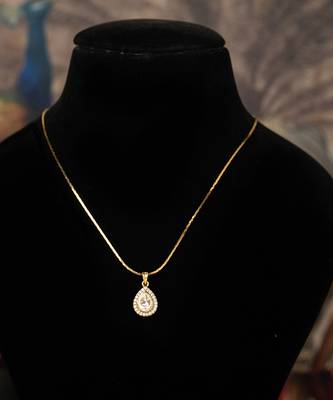 Gold plated   kundan necklace in sterling silver 1