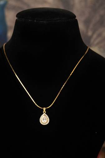 Gold plated   kundan necklace in sterling silver