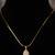 Gold plated   kundan necklace in sterling silver