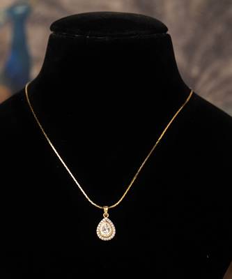 Gold plated   kundan necklace in sterling silver 3