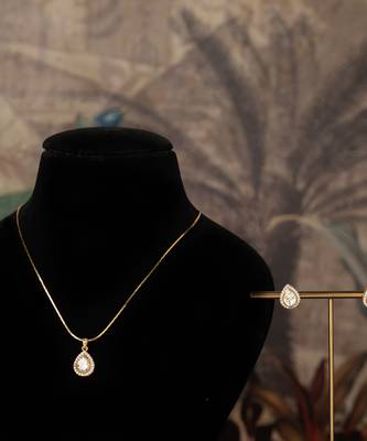 Gold plated   kundan necklace in sterling silver 4