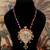 Gold plated  multicolor kundan necklace in sterling silver