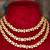 Gold plated  pearl white  necklace in sterling silver