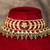 Gold plated  green stone kundan necklace in sterling silver