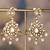 Gold plated silver polki jhumkas in sterling silver
