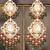 Gold plated multicolor polki jhumkas in sterling silver