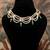 Gold plated  multicolor pearl necklace in sterling silver