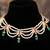 Gold plated  multicolor pearl necklace in sterling silver
