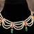 Gold plated  multicolor pearl necklace in sterling silver