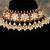 Gold plated  white peals kundan necklace in sterling silver