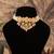 Gold plated  pink beads  pearl necklace in sterling silver