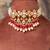 Gold plated  pink beads pearl necklace in sterling silver