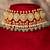 Gold plated  green stone kundan necklace in sterling silver