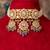 Gold plated purple beads  kundan necklace in sterling silver