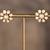 Gold plated polki studs in sterling silver