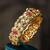 Gold plated  multicolor bangle in sterling silver