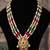 Gold plated  multicolor kundan necklace in sterling silver