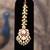 Gold plated kundan maangtikka in sterling silver