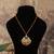 Gold plated  red beads kundan necklace in sterling silver