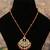 Gold plated  red beads kundan necklace in sterling silver