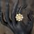 Gold plated kundan ring in sterling silver