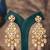Gold plated pink beads jhumkas in sterling silver