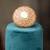 Gold plated  pink stone  kundan ring in sterling silver