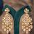 Gold plated pink beads jhumkas in sterling silver