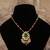 Gold plated  multicolor kundan necklace in sterling silver
