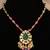 Gold plated  multicolor kundan necklace in sterling silver
