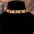 Gold plated  red stone kundan necklace in sterling silver